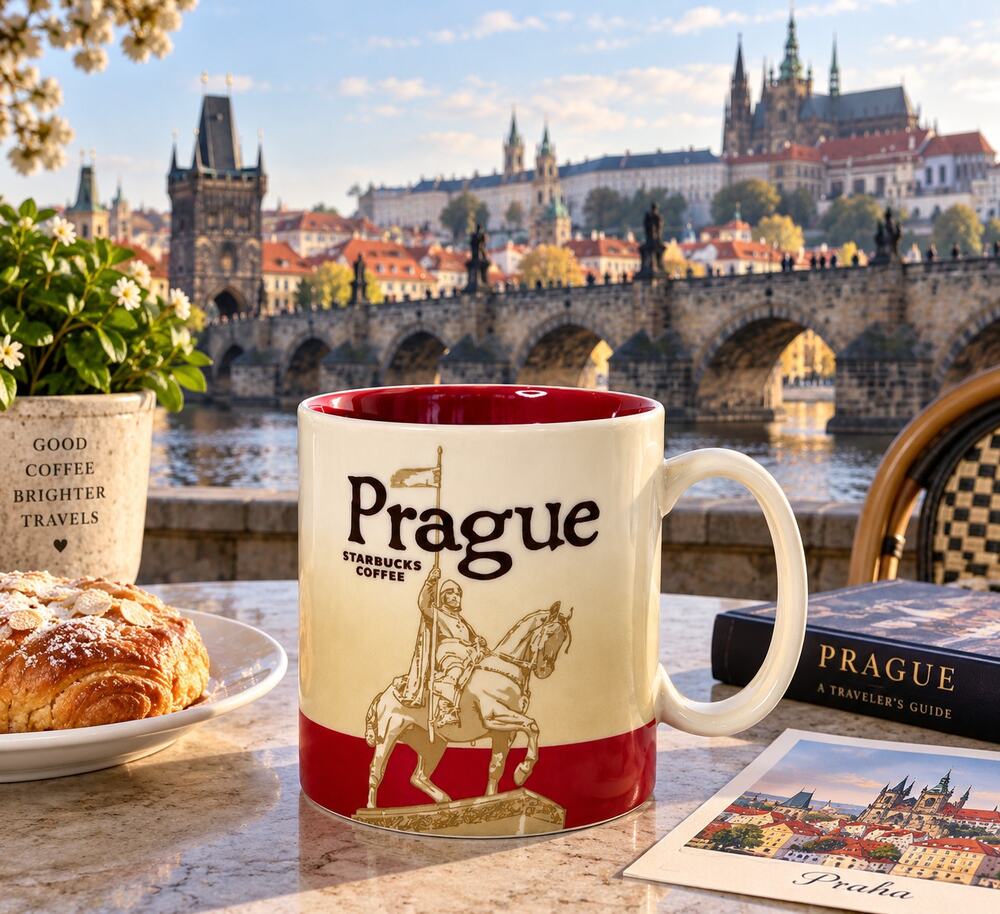 Starbucks Prague Praha 2012 Global Icon 16 Oz Collector Mug Czech Republic